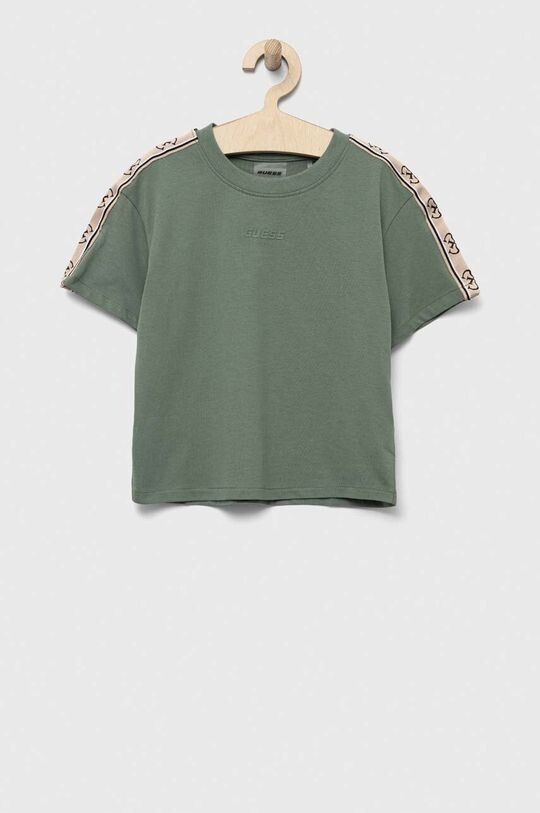 

Хлопковая футболка для детей Guess, зеленый
