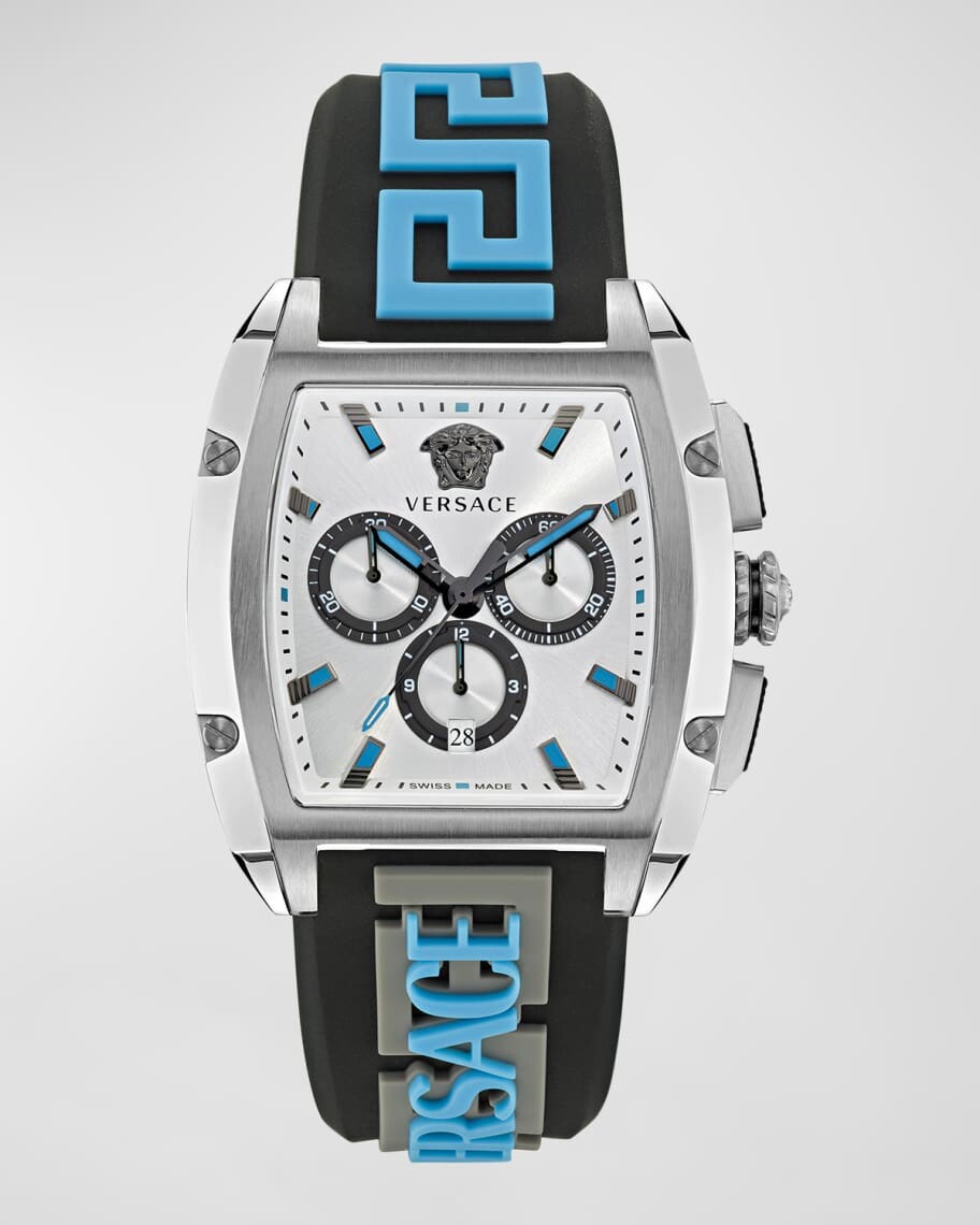 

Мужские часы Dominus Greca с силиконовым ремешком, 42 мм Versace