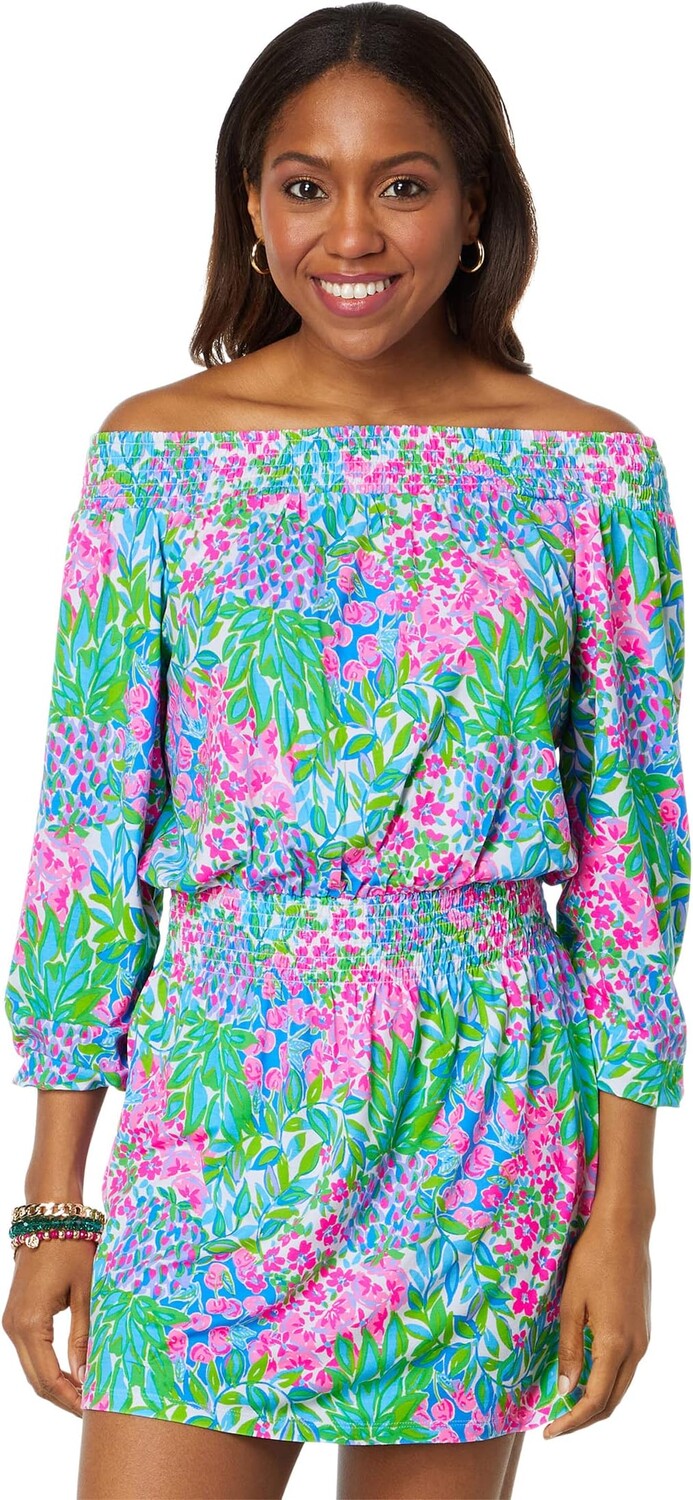 

Комбинезон Cyla с открытыми плечами Lilly Pulitzer, цвет Multi A Cherry On Top