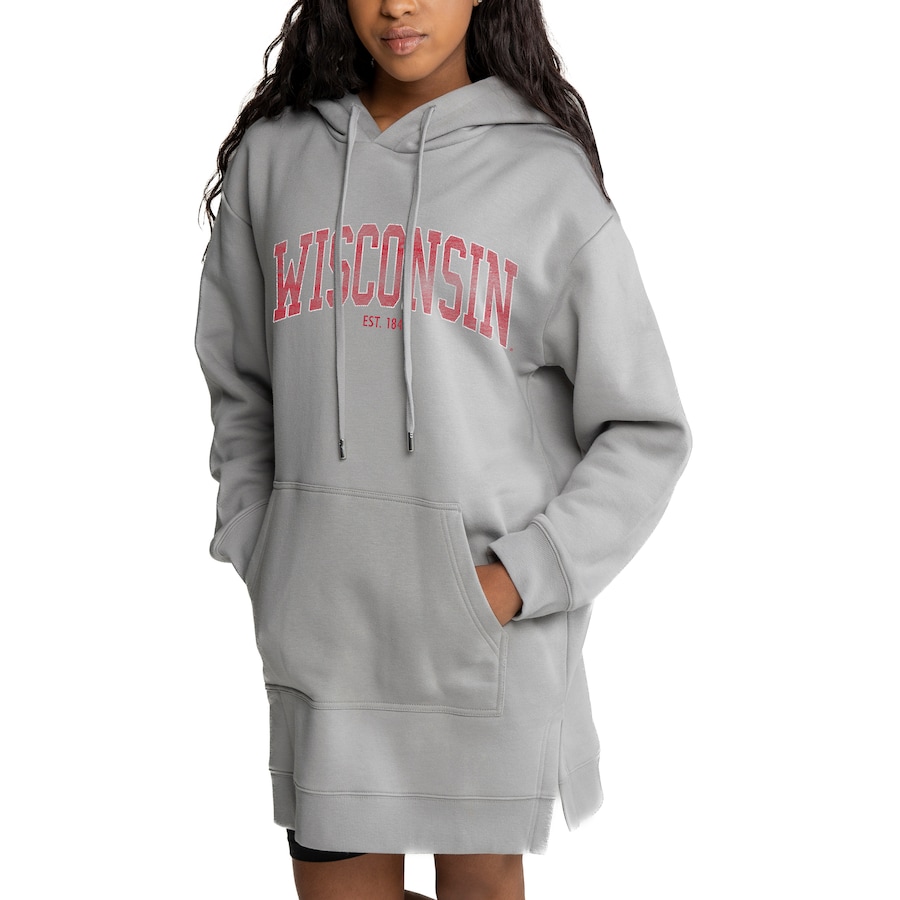 

Платье-худи Gameday Couture Wisconsin Badgers, серый