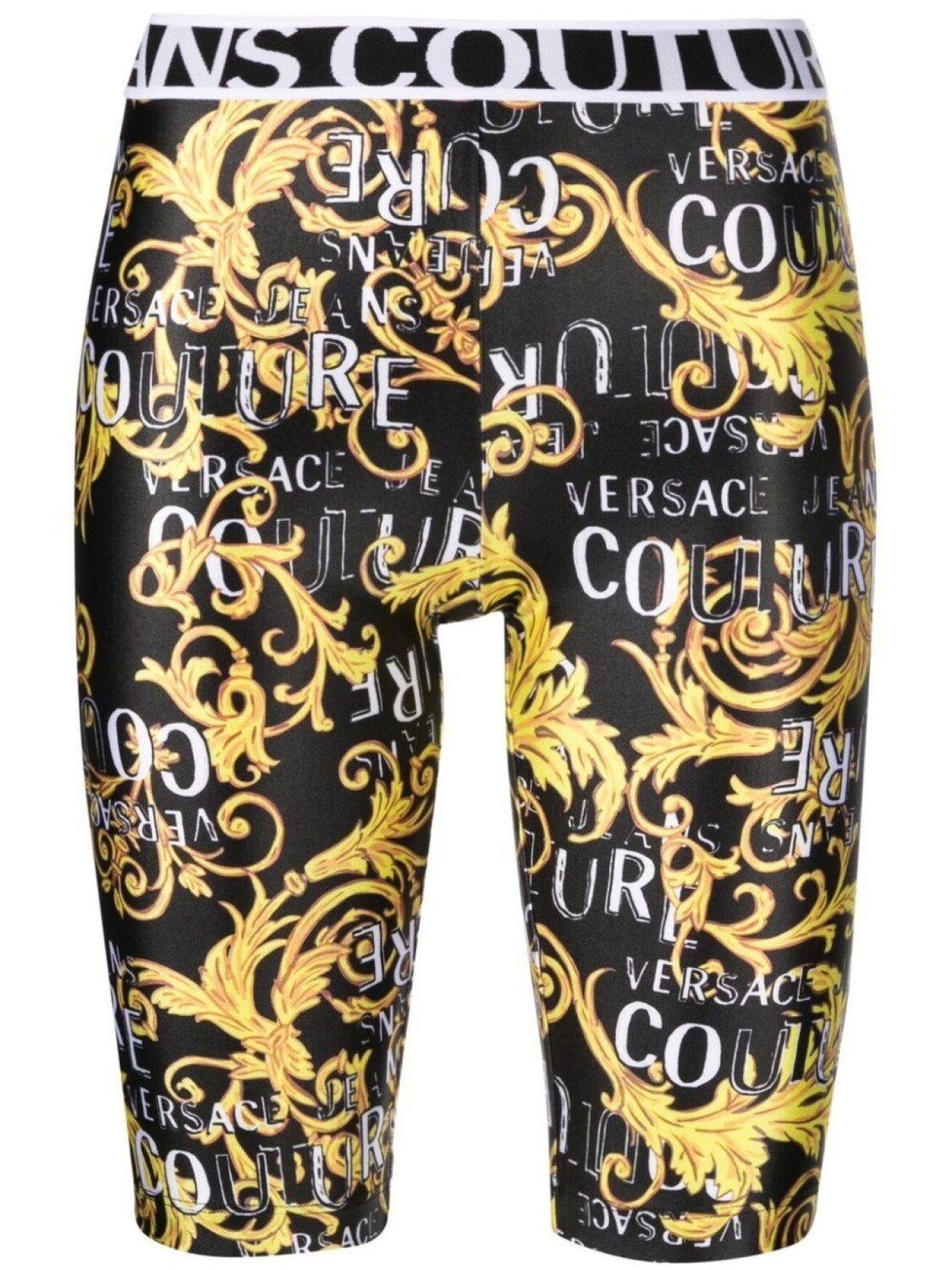 

Versace Jeans Couture облегающие шорты с принтом Baroque, черный