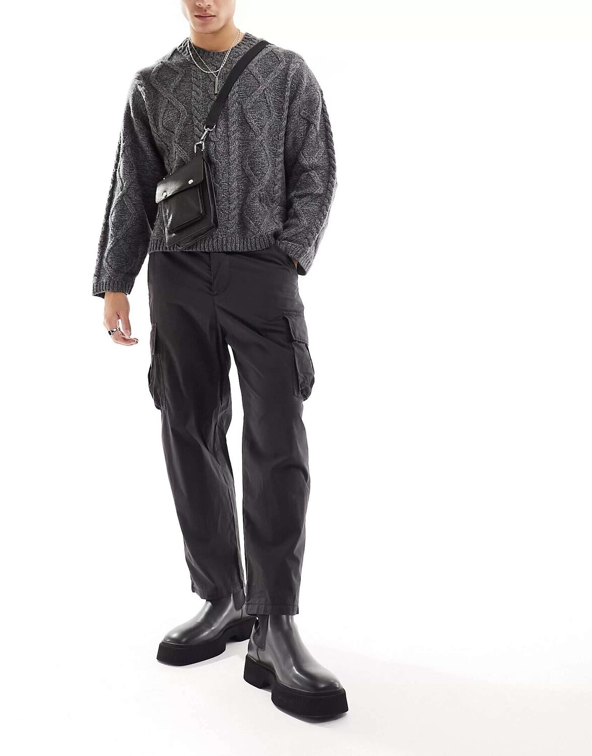 

Черные прямые брюки AllSaints Talka, Черный