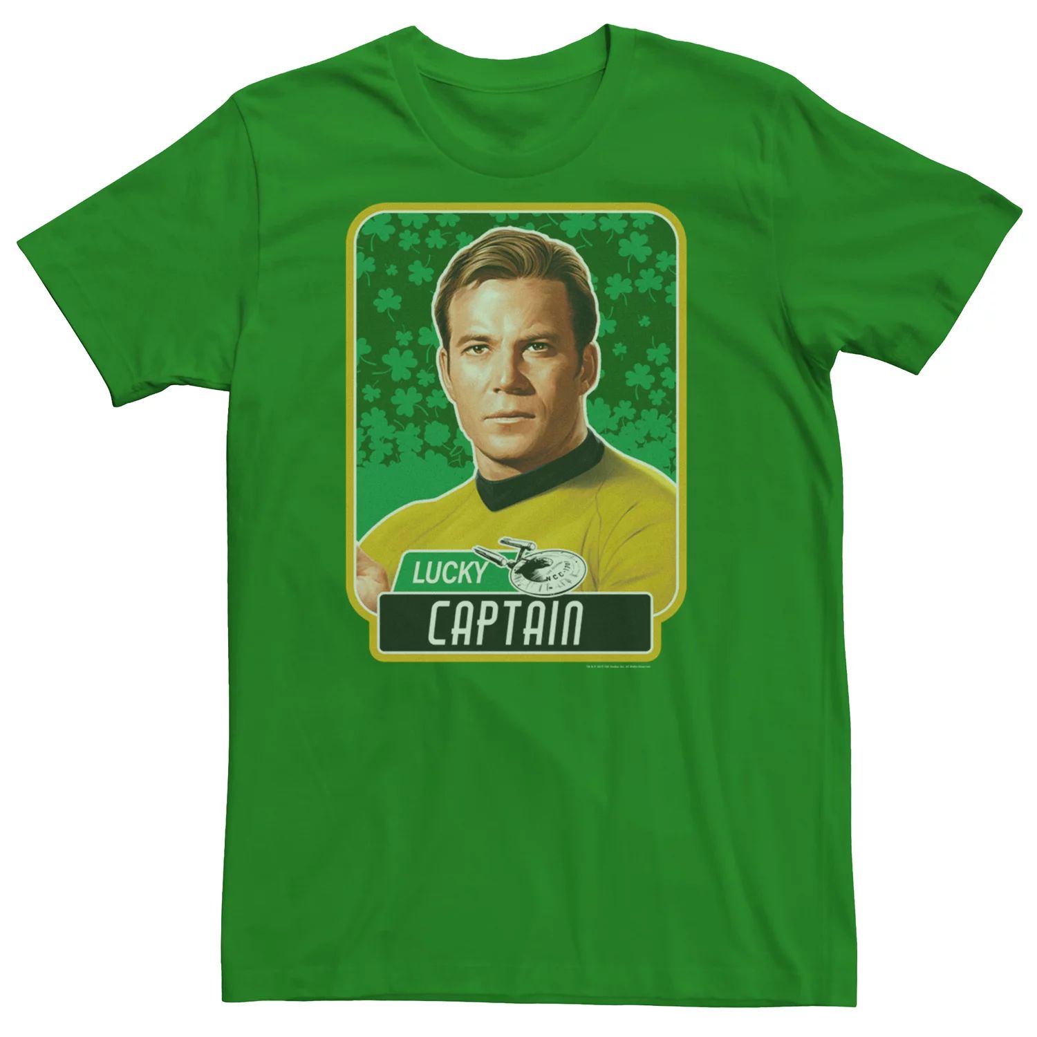 Мужская футболка Star Trek Captain Kirk St. Патрикс Licensed Character tubbz фигурка утка tubbz star trek james t kirk