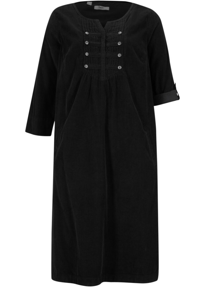 

Вельветовое платье-блузка Bpc Bonprix Collection, черный