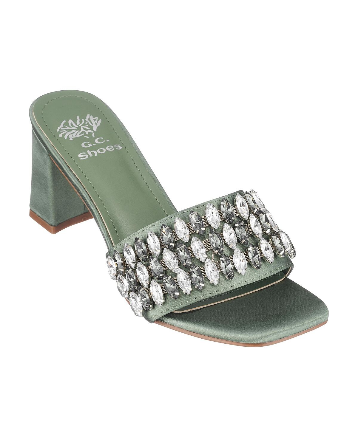 

Босоножки Drais на блочном каблуке GC Shoes, зеленый