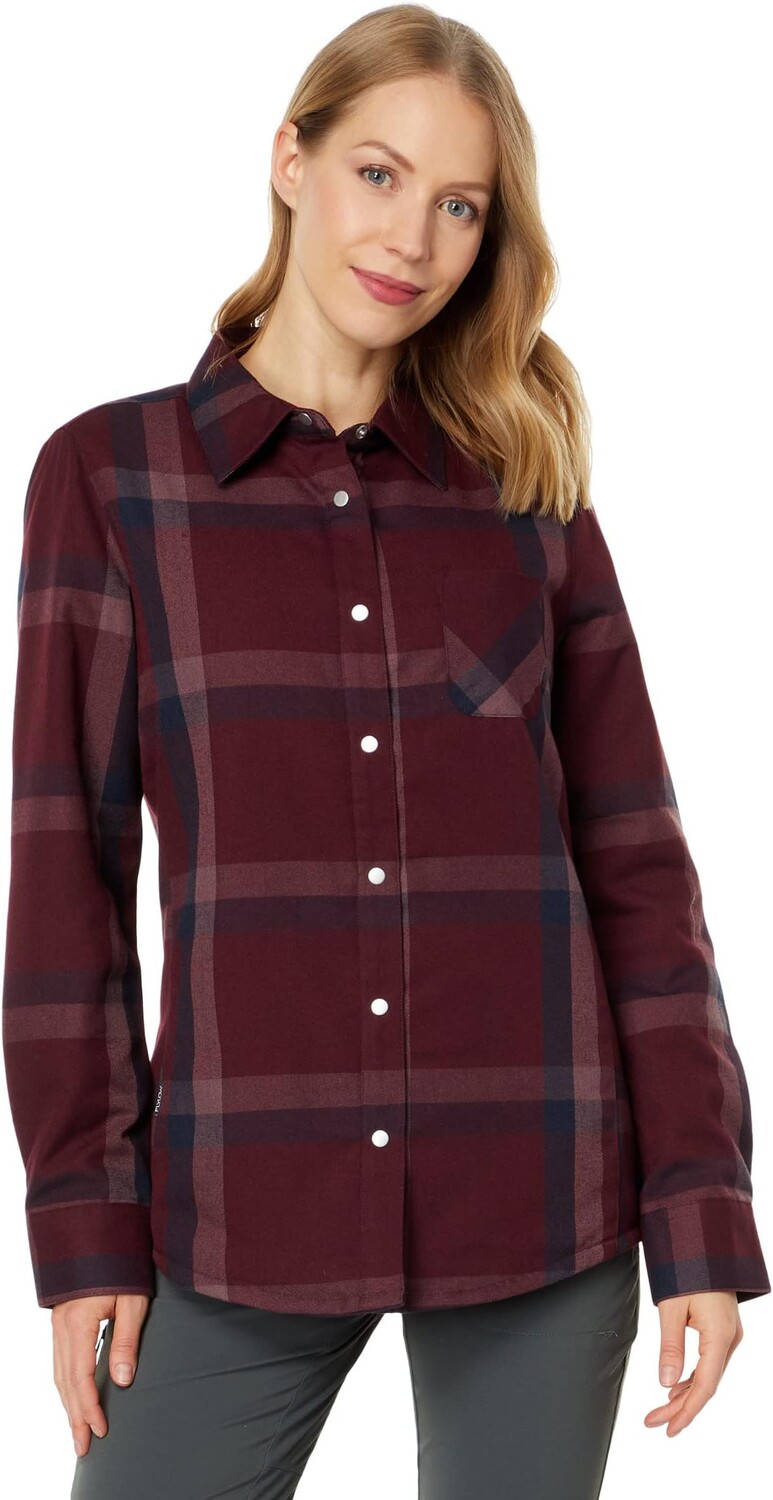 

Рубашка Penny Insulated Flannel Flylow, цвет Ruby/Night Plaid