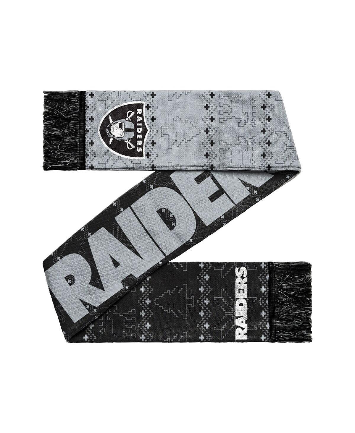 

Мужской и женский двусторонний шарф с логотипом Las Vegas Raiders Ugly FOCO