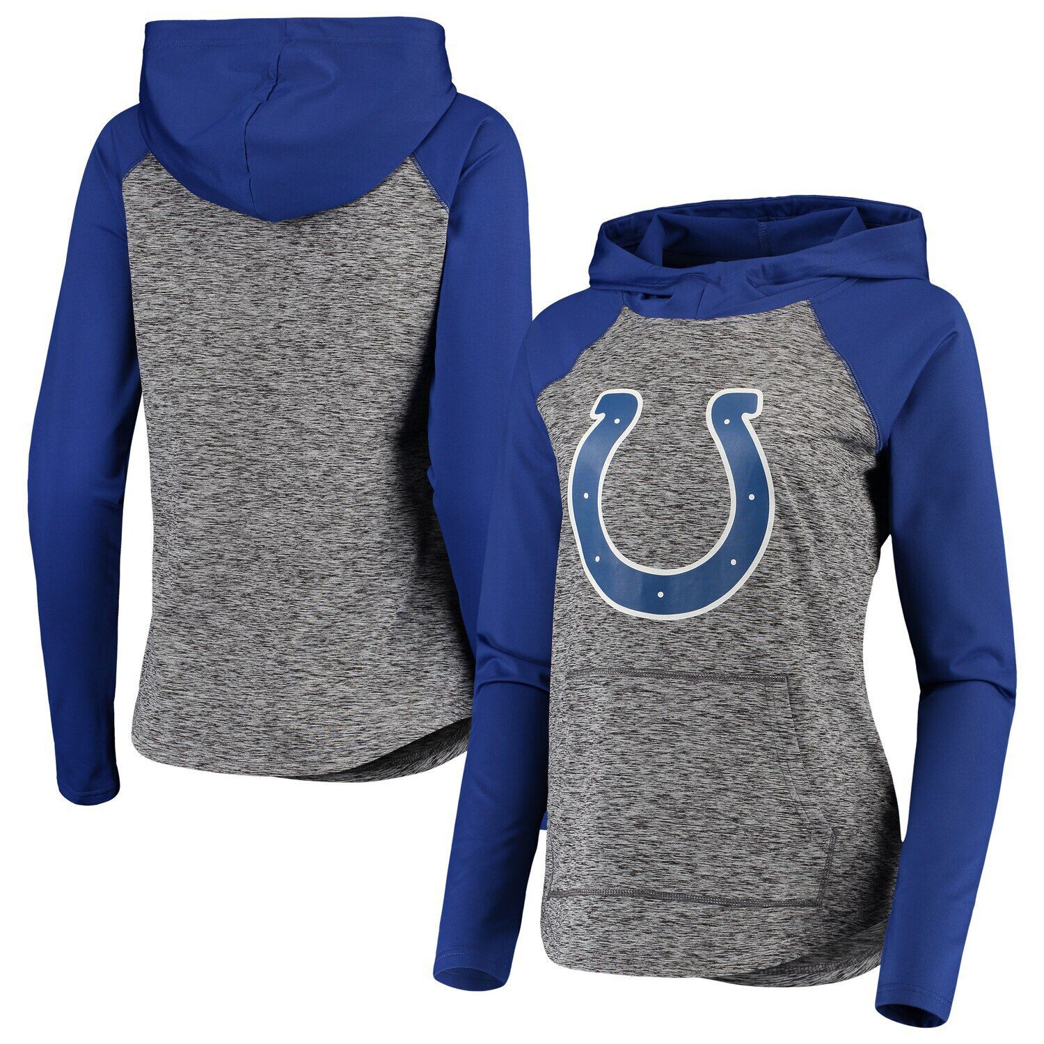 

Женский пуловер с капюшоном G-III 4Her от Carl Banks Heathered Grey/Royal Indianapolis Colts Championship Ring G-III