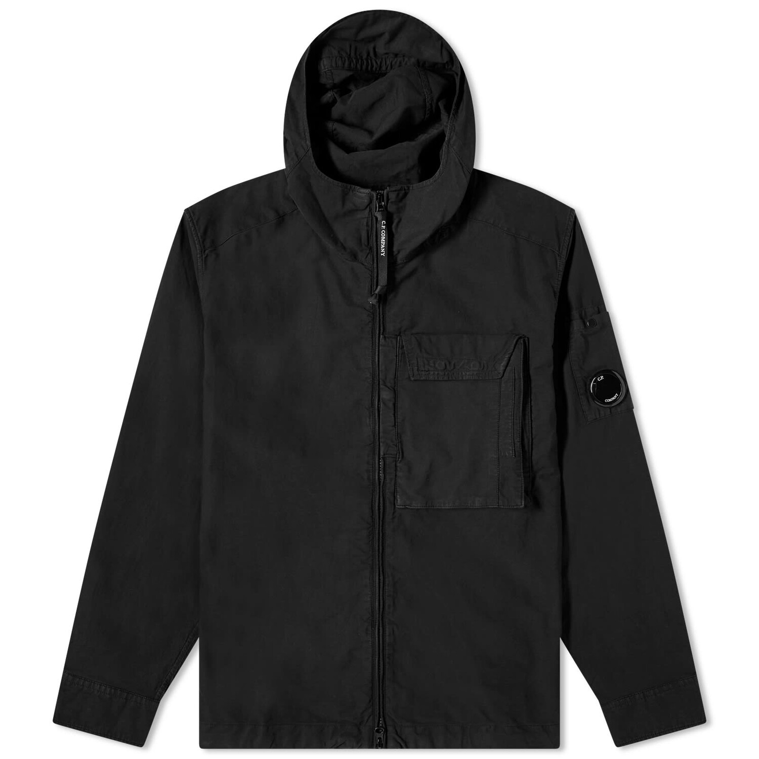 

Рубашка C.P. Company Ottoman Hooded, черный