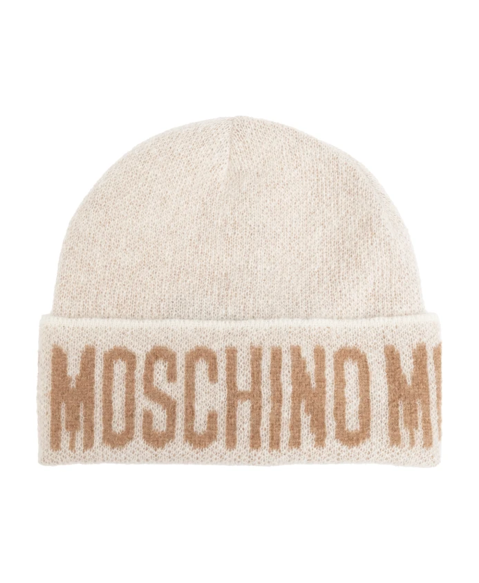 

Кепка с логотипом Moschino, бежевый