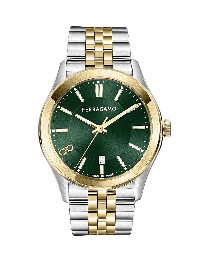 

Классические часы Ferragamo, 42 мм, зеленый