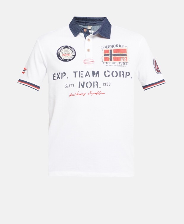 

Рубашка поло Geographical Norway, белый