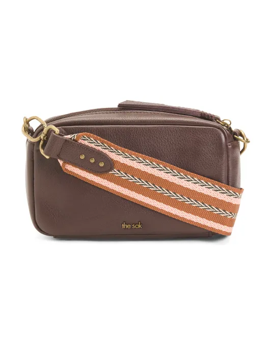 

Кожаная сумка через плечо для смартфона Cora The Sak, цвет Mahogany