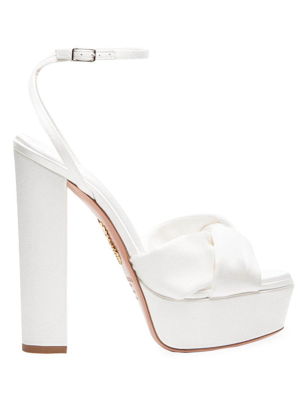 

Сатиновые туфли Olie на платформе Aquazzura, белый