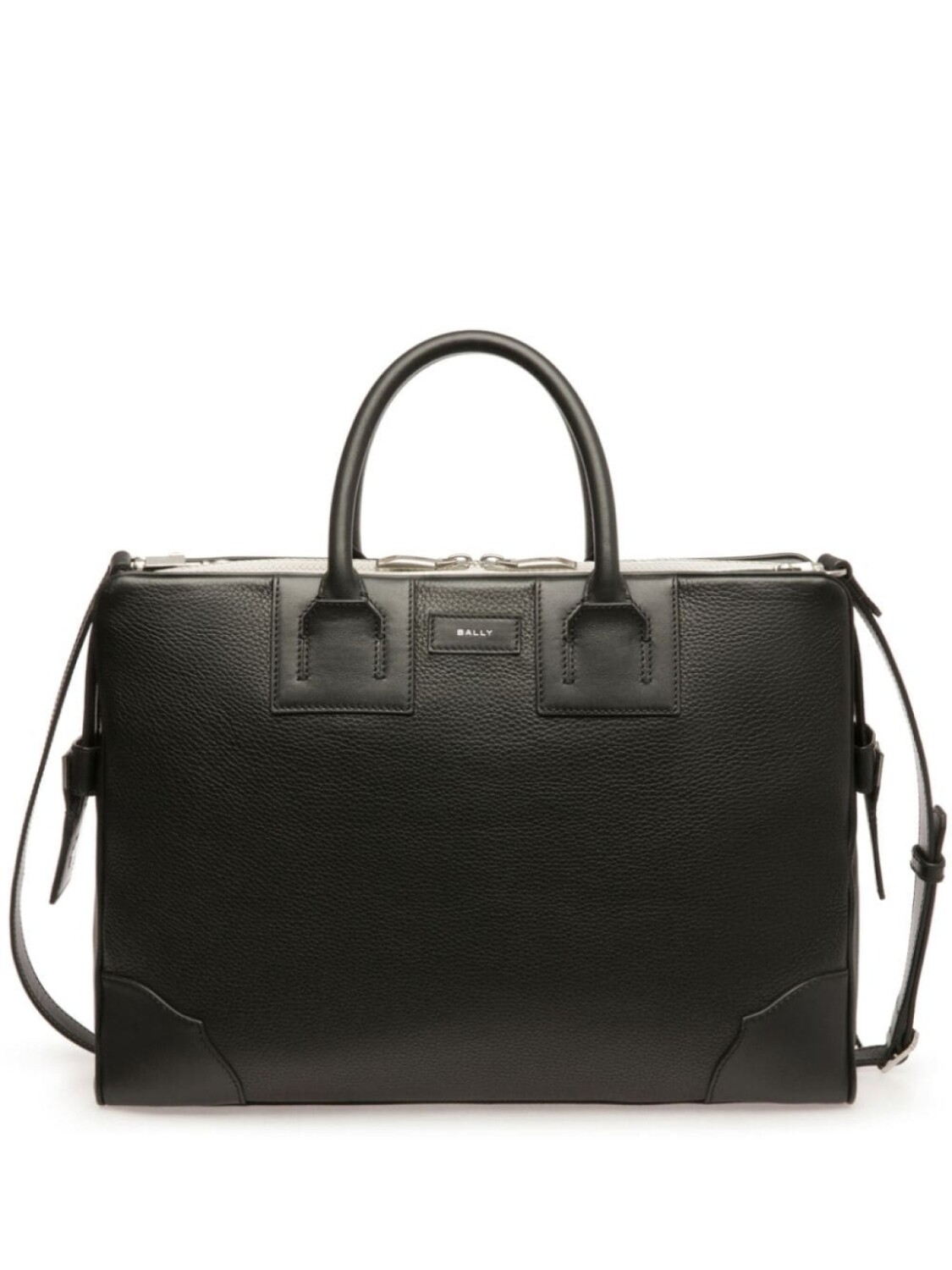 

Bally портфель Bord из зернистой кожи, черный