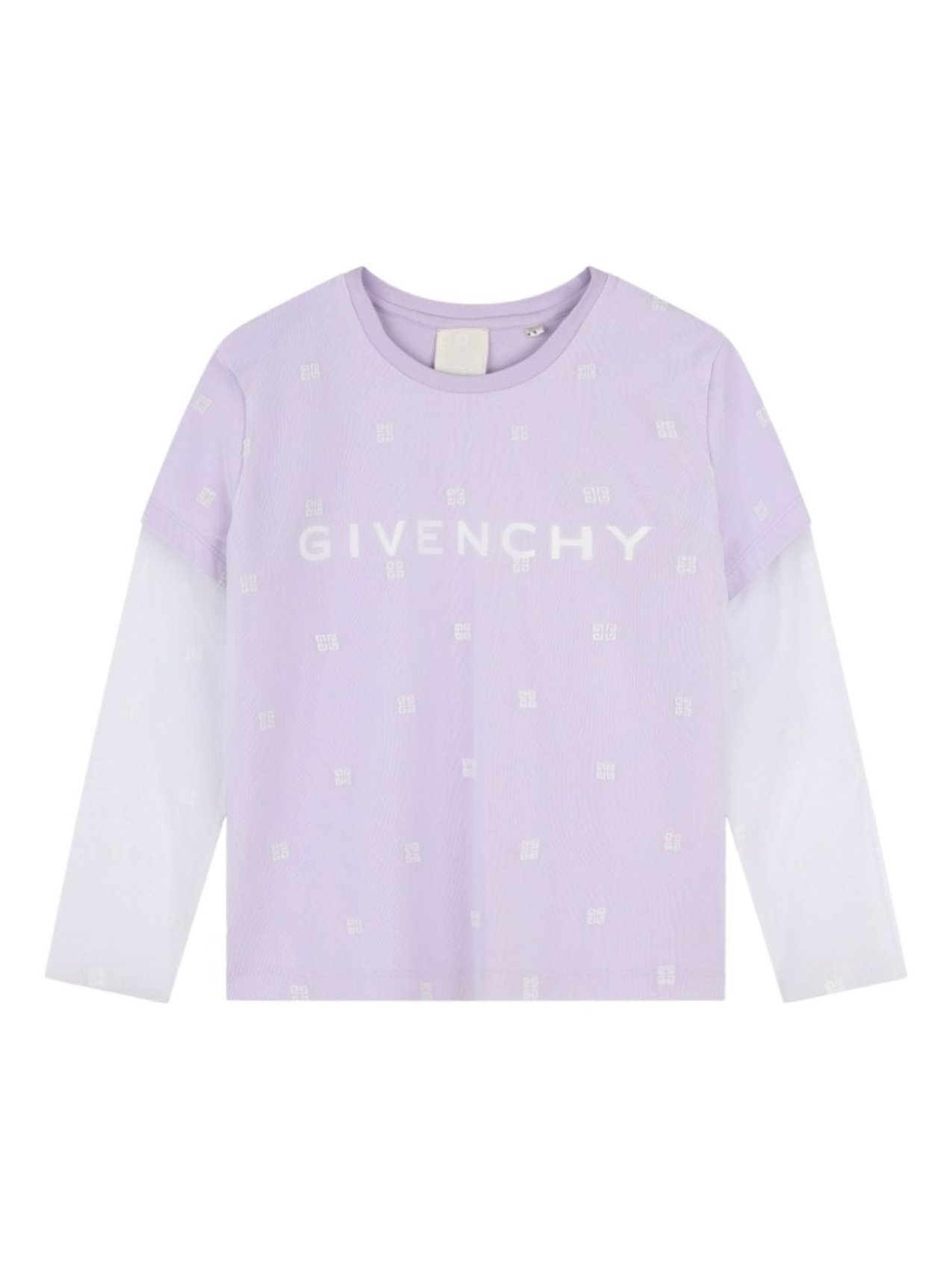 

Givenchy Kids футболка с вышивкой 4G, фиолетовый