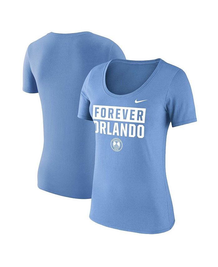 

Женская голубая футболка с надписью Orlando Pride Nike, синий