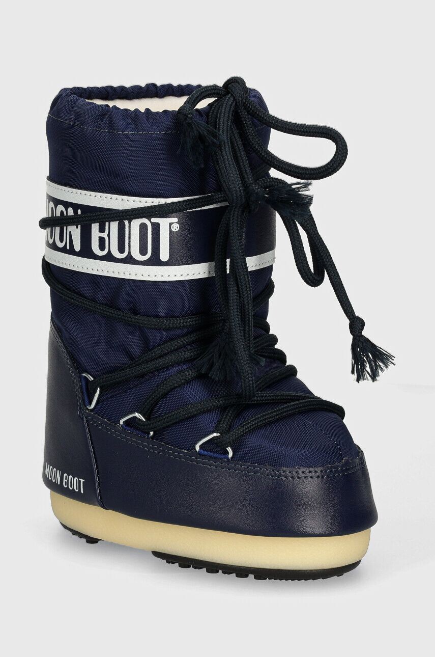 

Детские зимние ботинки Moon Boot ICON NYLON, темно-синий