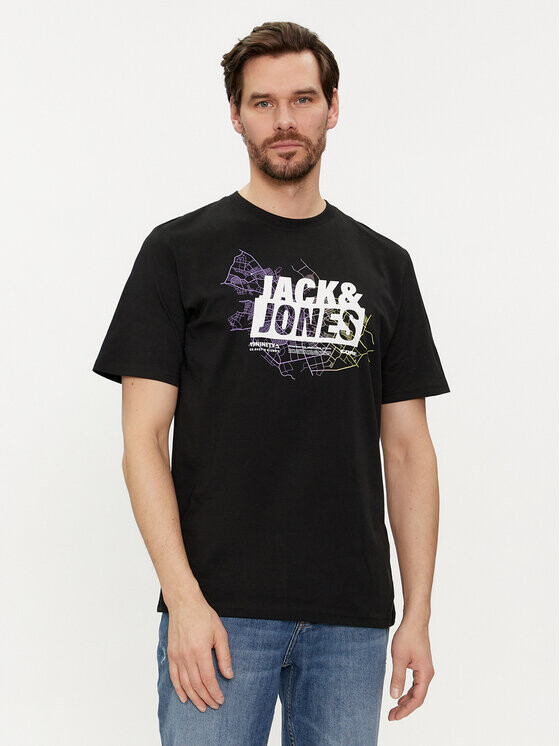 

Комплект из 2 футболок стандартного кроя Jack&Jones, черный