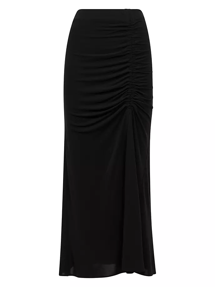 

Юбка макси Eleanor со сборками Reiss, черный