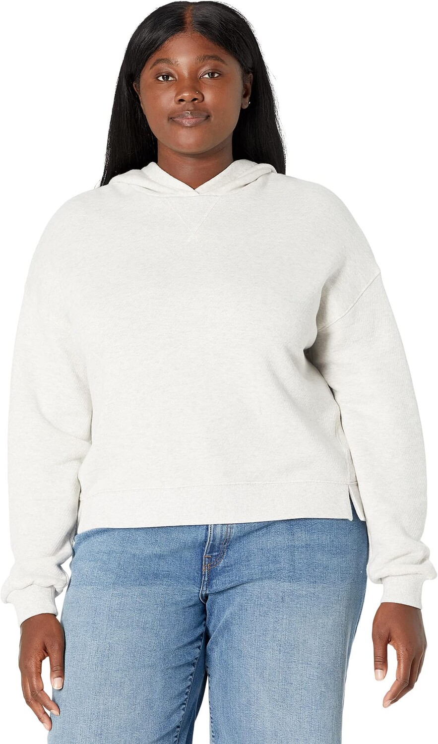 

Толстовка с капюшоном Plus MWL Airyterry Madewell, цвет Heather Light Grey