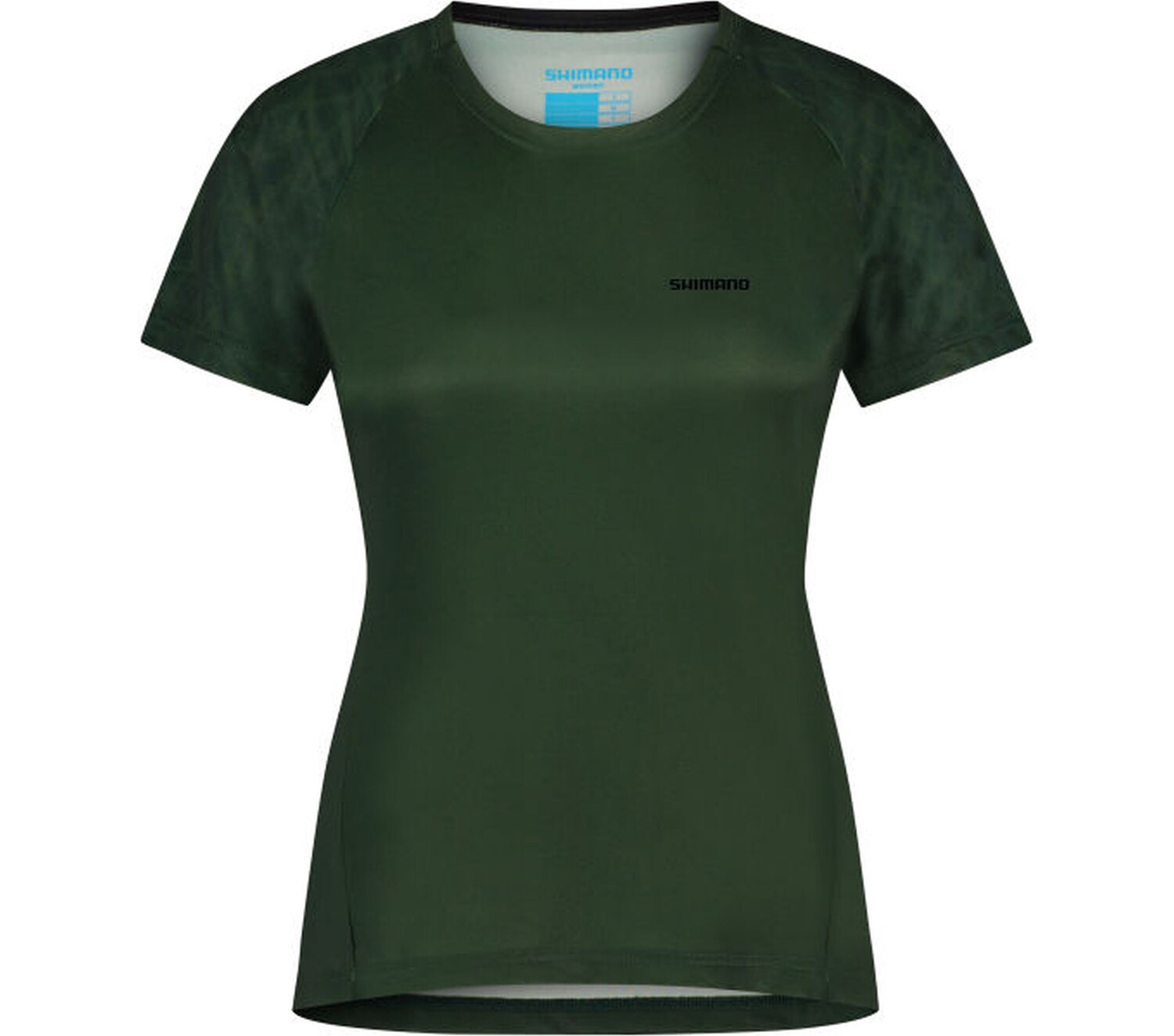 Спортивная футболка SHIMANO Short Sleeves Jersey Woman's SENTIERO, зеленый