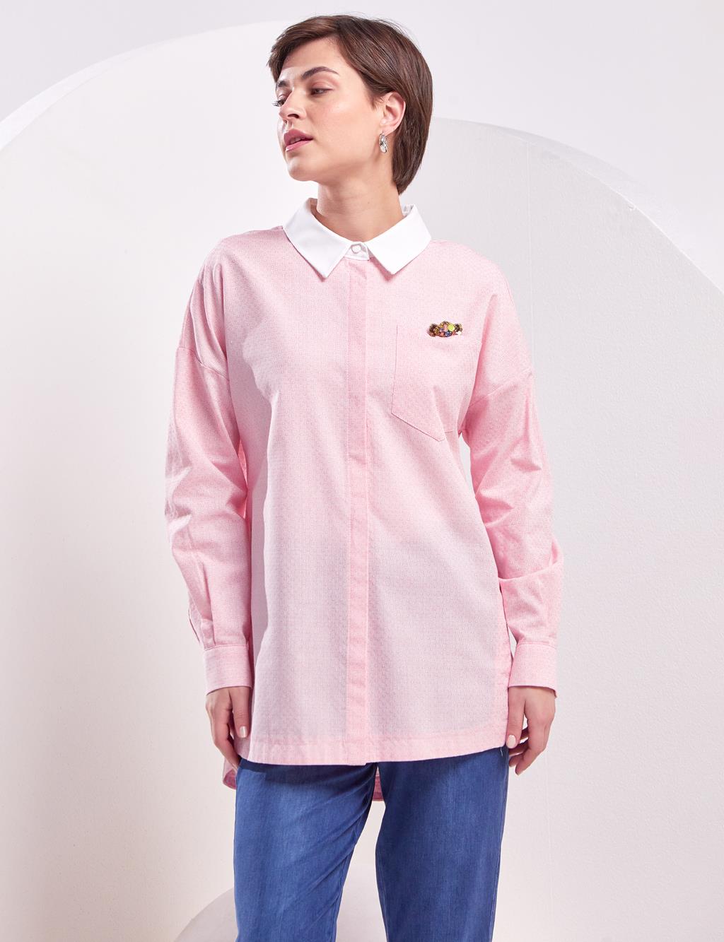 KYR Текстурированная Рубашка Розовая KYR цена и фото