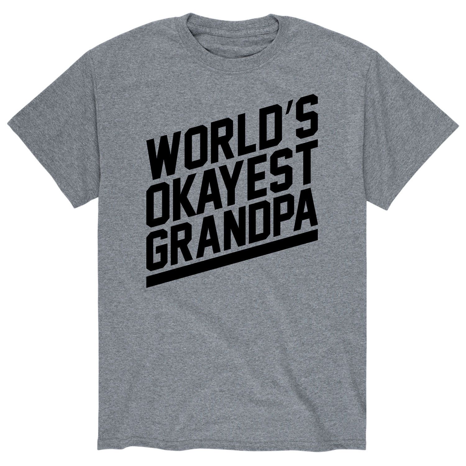 Мужская футболка «Самая нормальная в мире дедушка» Licensed Character подарочная звезда с фото лучший в мире дедушка