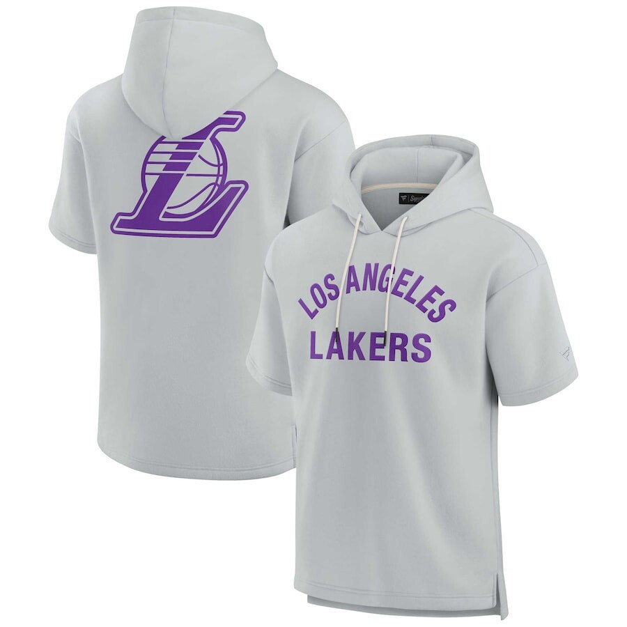 

Пуловер с капюшоном Fanatics Signature Los Angeles Lakers, серый