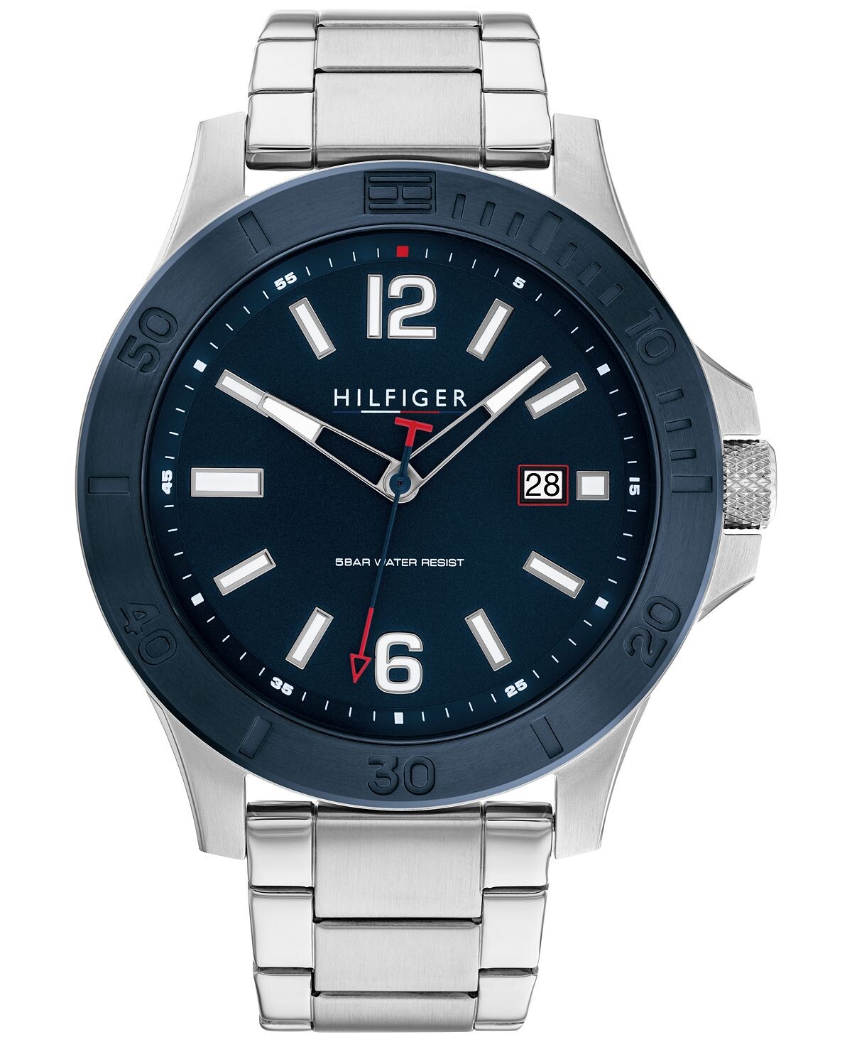 

Мужские часы-браслет из нержавеющей стали 46 мм Tommy Hilfiger