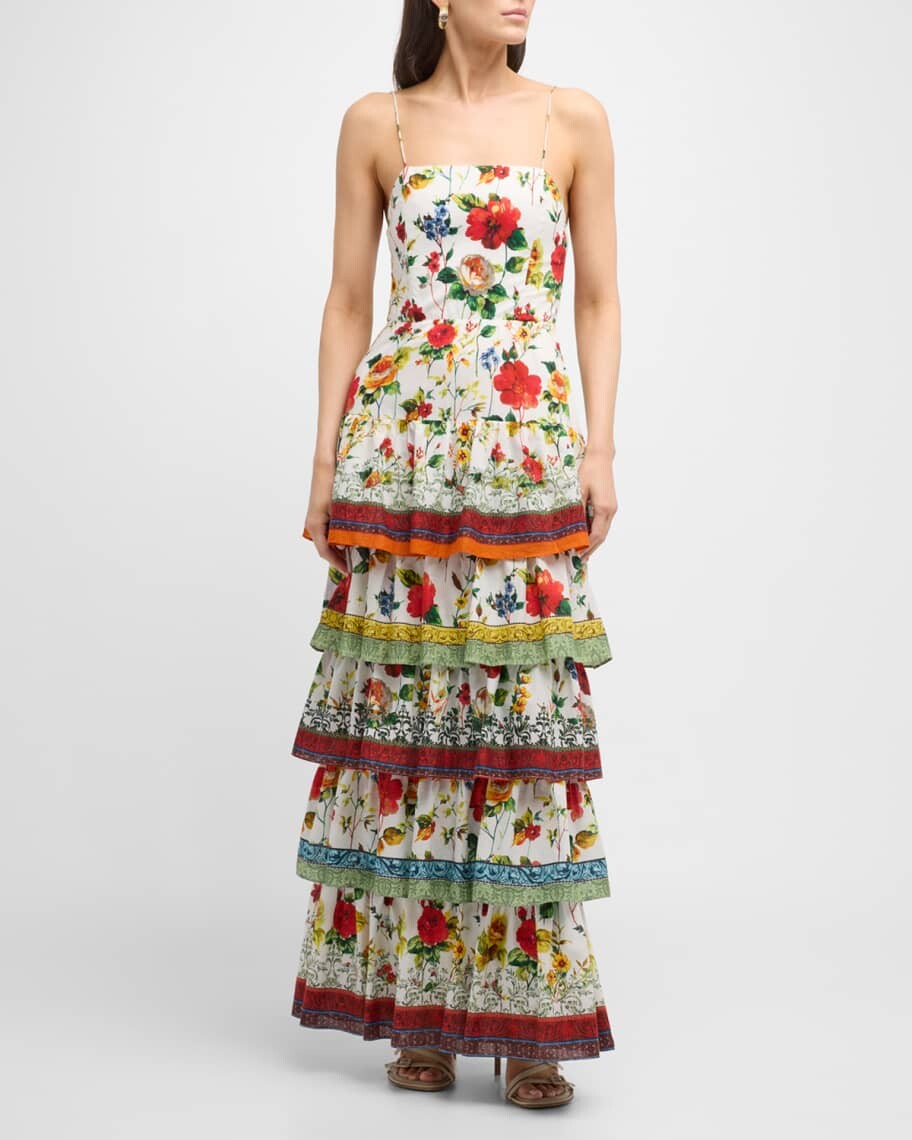 

Платье макси Valencia с тонкими бретельками Alice + Olivia