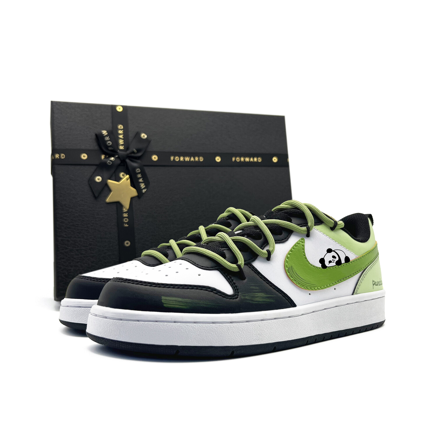 

Кроссовки Nike Court Borough Skateboarding Shoes Women's Low-top Green/Black/White, зеленый