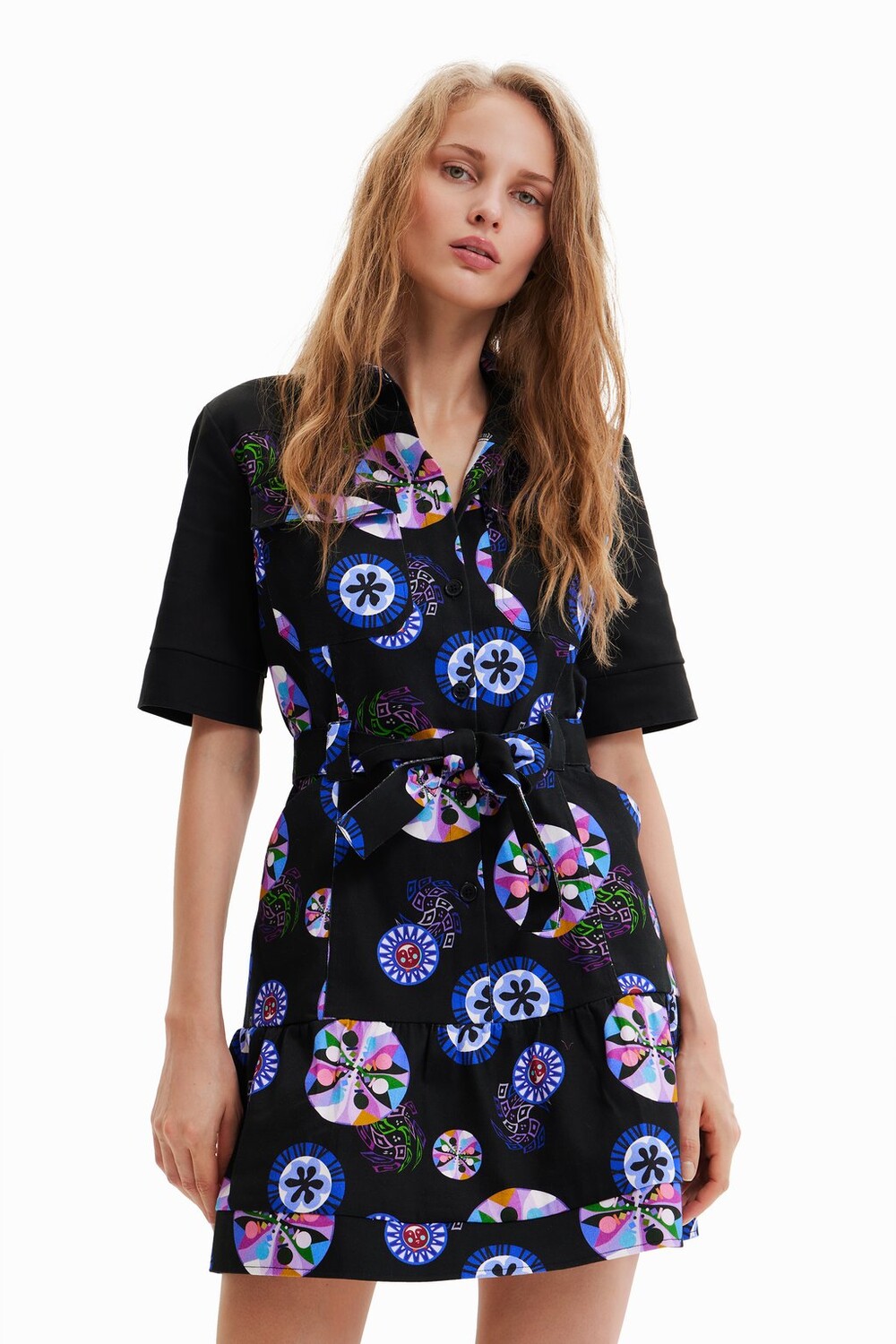 

Платье-рубашка Desigual, черный