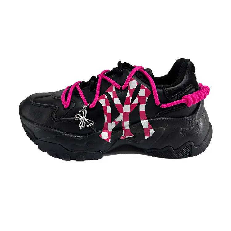 

Кроссовки MLB Big Ball Chunky Chunky Sneakers Unisex Low-top Black/Pink, черный/розовый