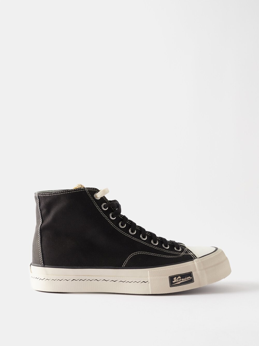 

Высокие кроссовки skagway из парусины Visvim, черный