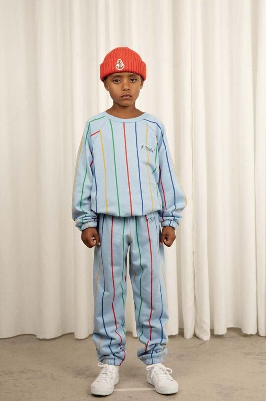 

Детская хлопковая толстовка Mini Rodini, синий