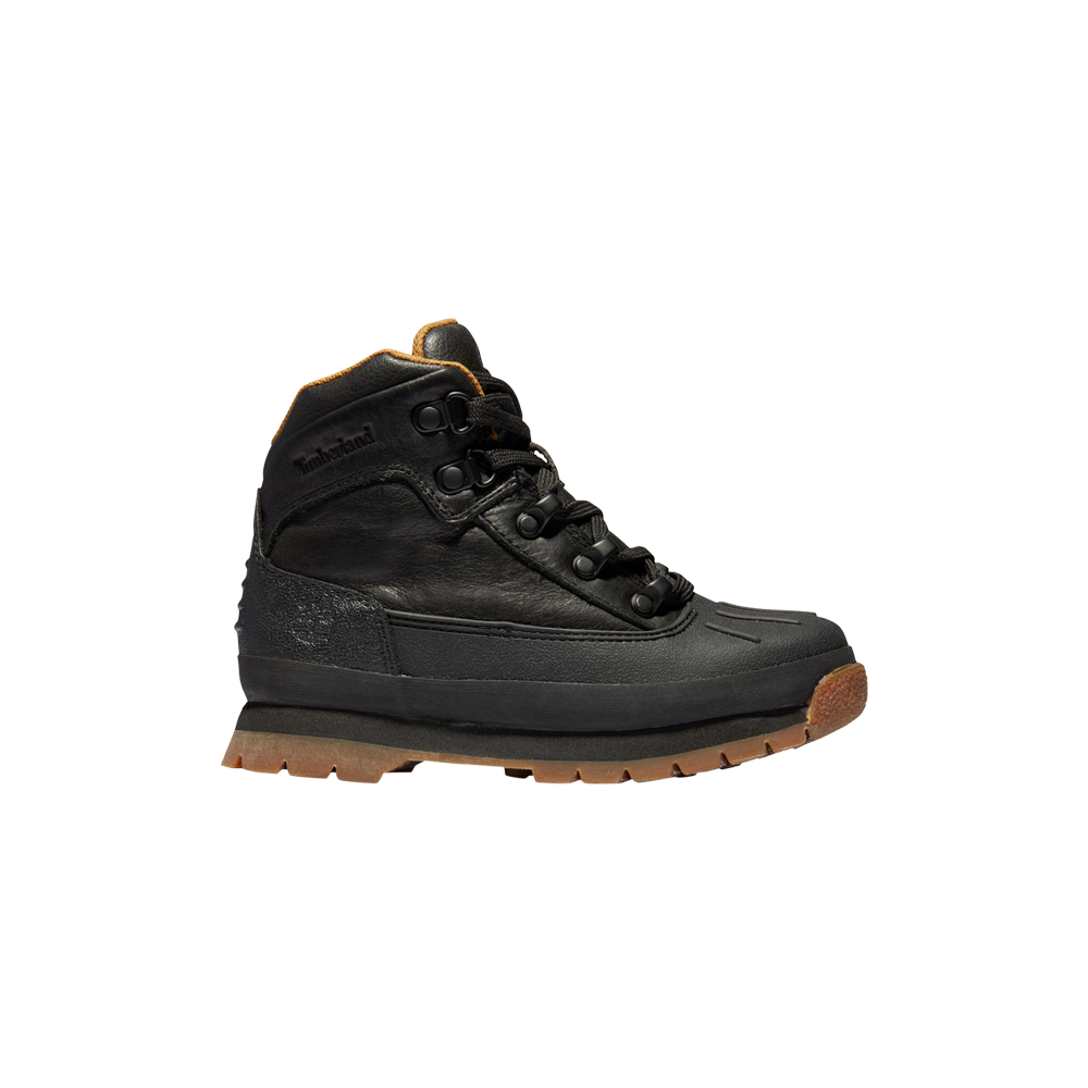 Ботинки Euro Hiker с открытым носком для малышей Timberland, черный мужские жаккардовые ботинки timberland euro hiker с открытым носком коричневый