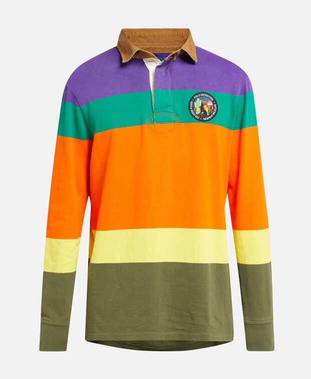 

Рубашка-поло с длинными рукавами Polo Ralph Lauren, фиолетовый