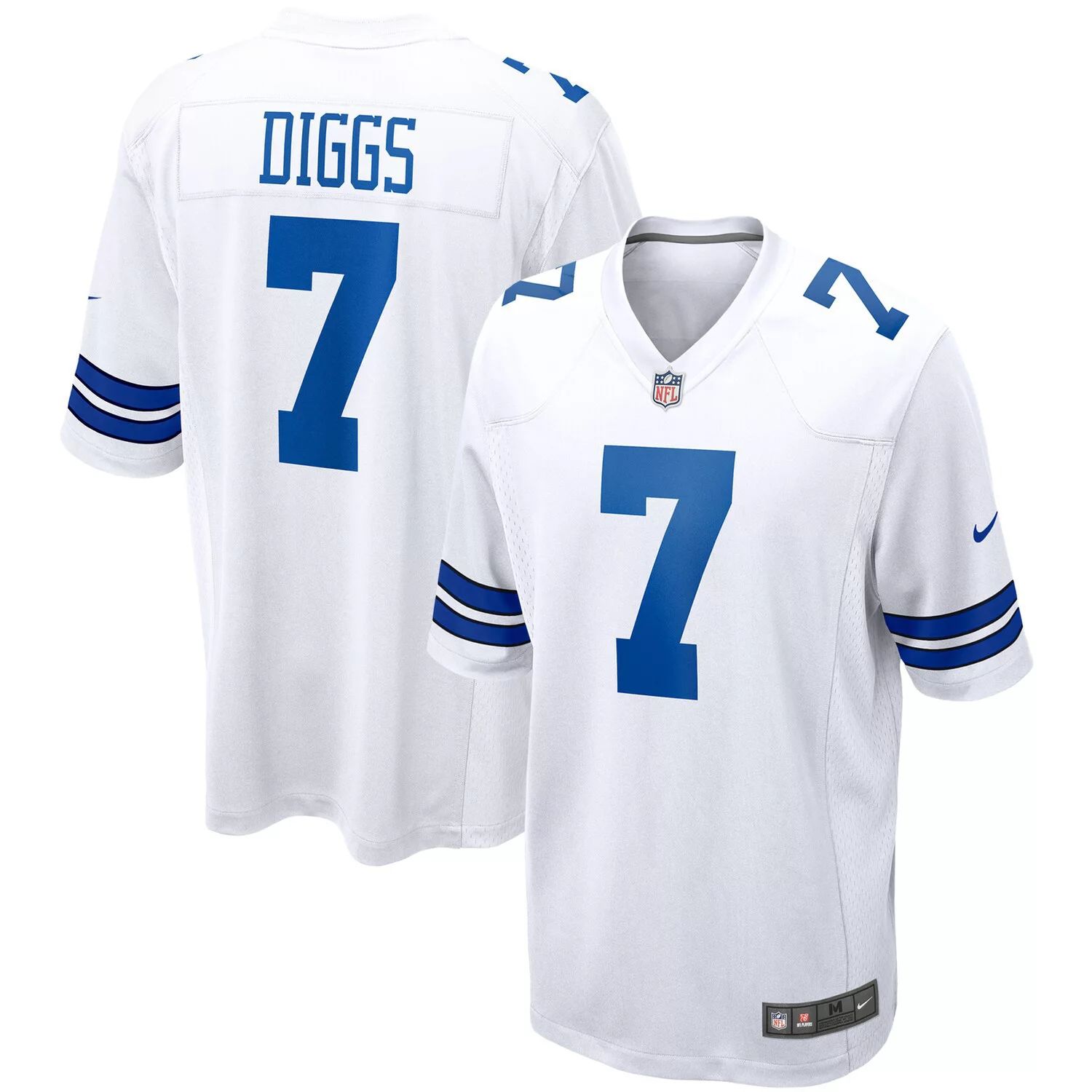 Мужское белое игровое джерси Trevon Diggs Dallas Cowboys Nike