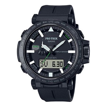 Часы Casio Pro Trek Outdoor Sports Stylish Analog Watch 'Black White', черный