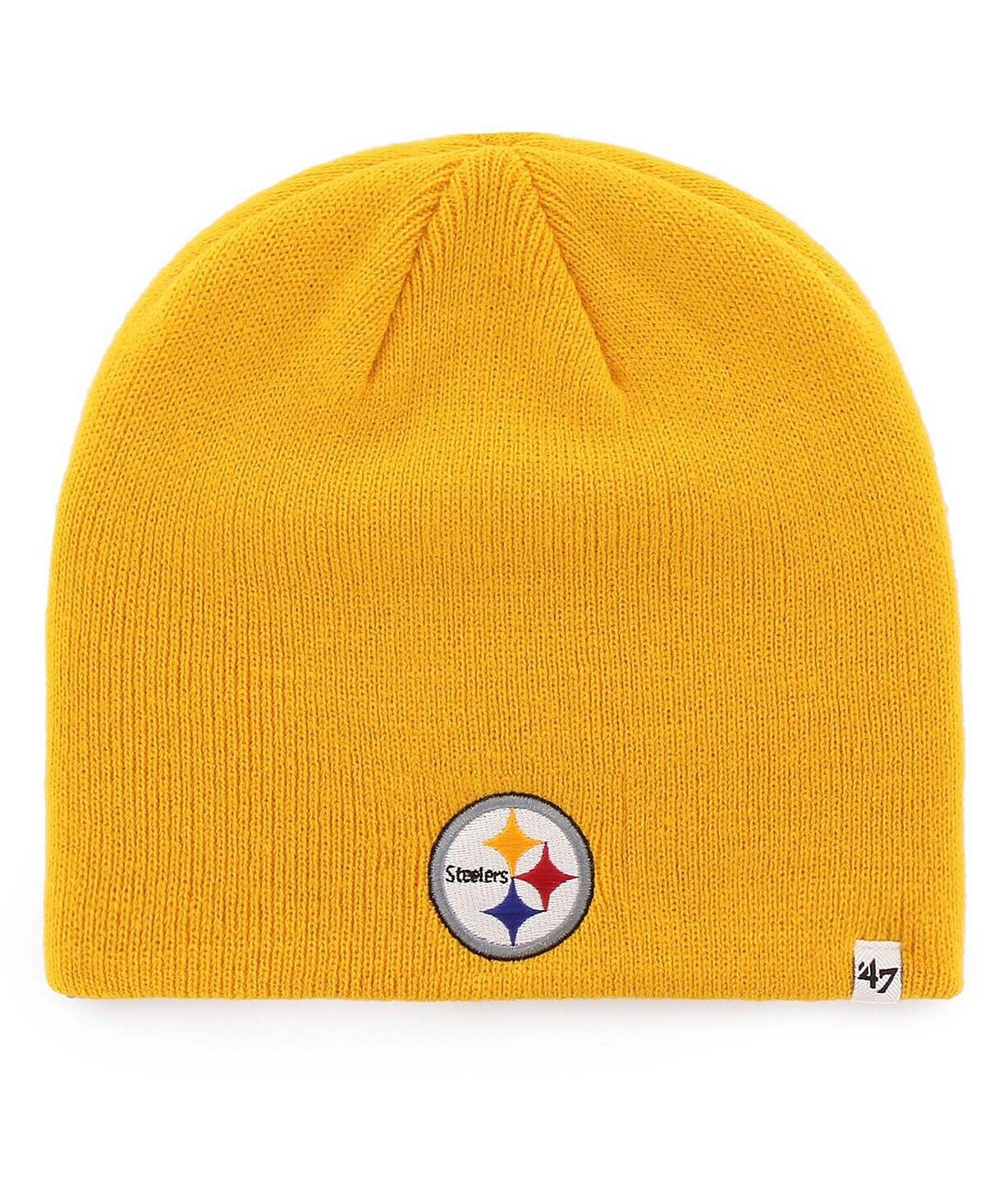 

Мужская золотая вязаная шапка с логотипом Pittsburgh Steelers Secondary '47 Brand