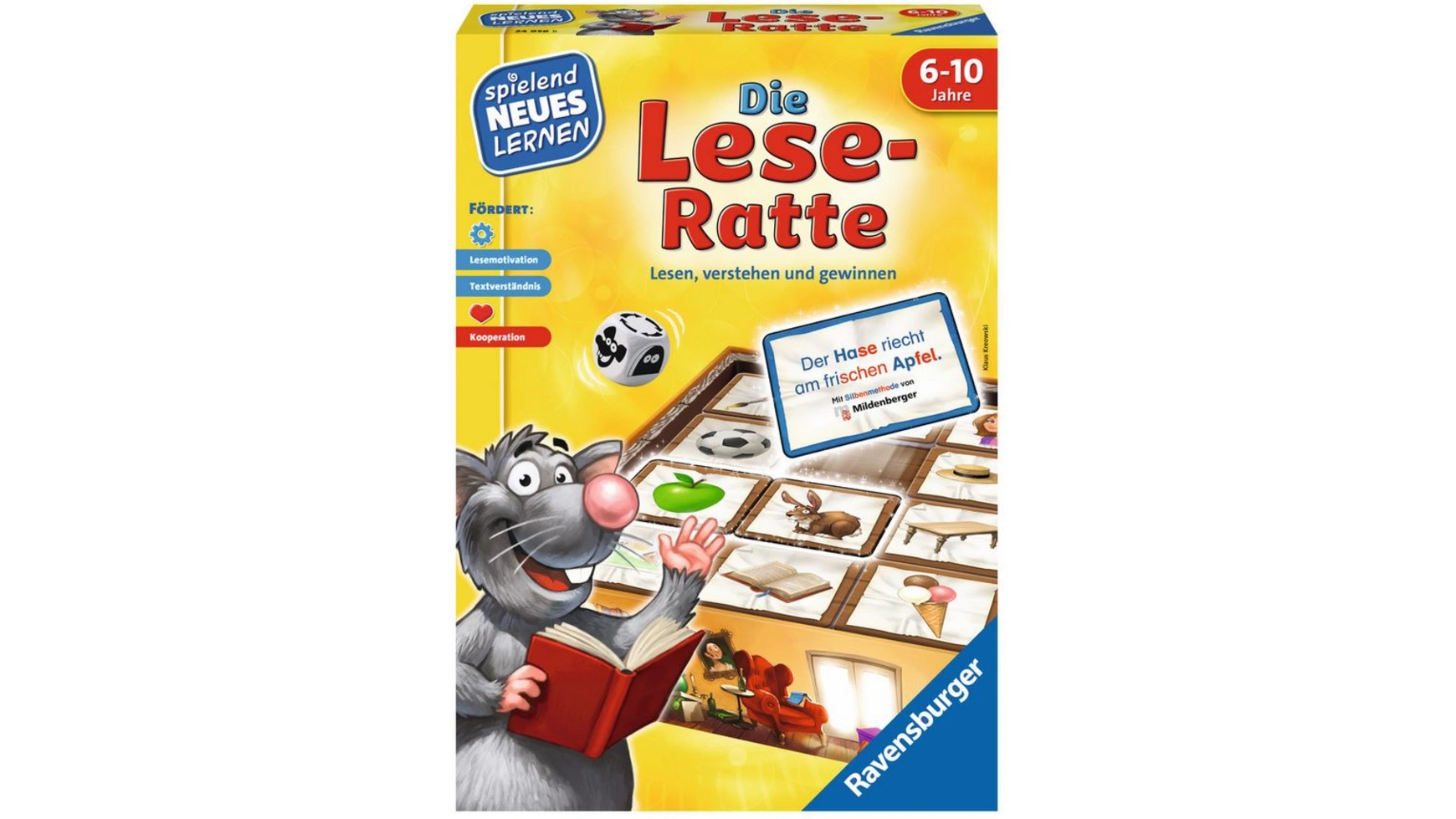 Ravensburger Spiele Читающая Крыса, познавательная игра полянская и читающая вода