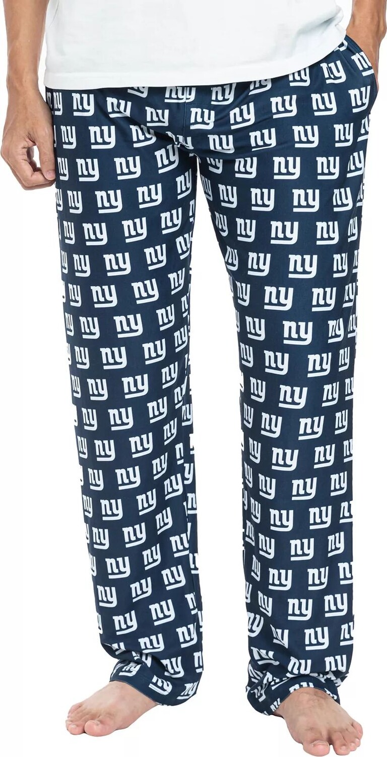 

Concepts Sport Мужские темно-синие брюки со сплошным принтом New York Giants Gauge