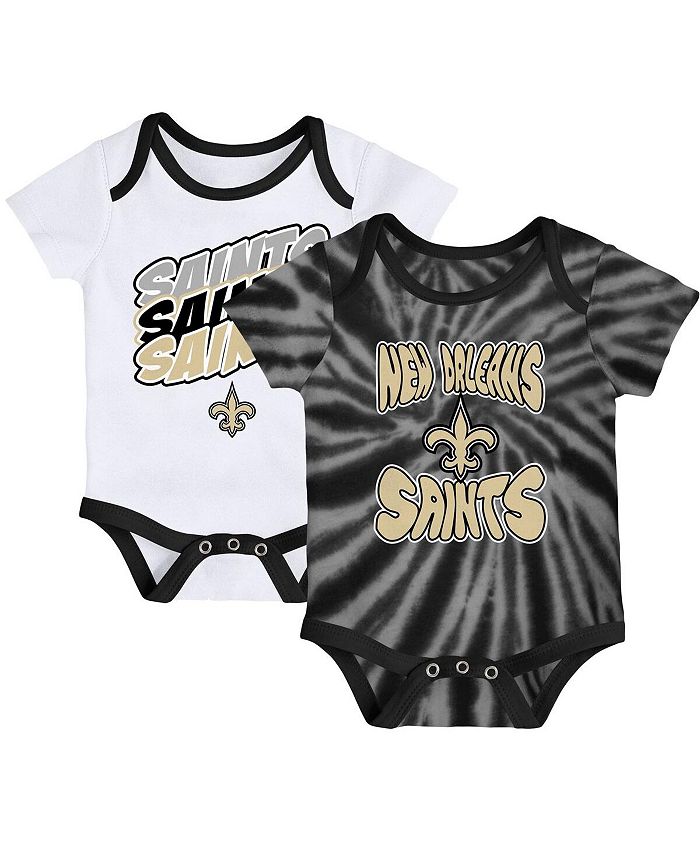 

Комплект боди черного и белого цвета New Orleans Saints Monterey Tie Dye для новорожденных, состоящий из 2 штук Outerstuff, черный