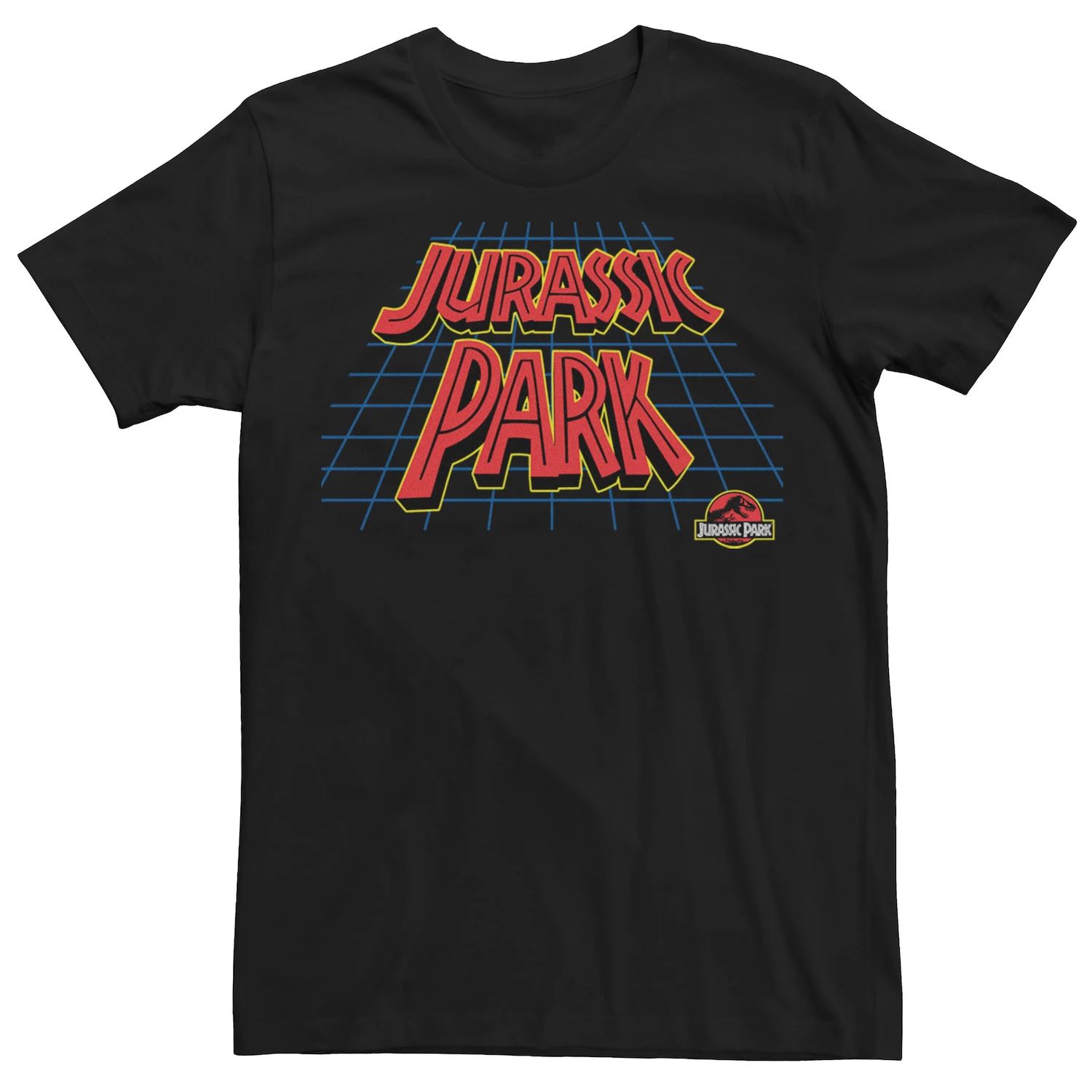 

Мужская футболка с логотипом Jurassic Park Vintage Grid Licensed Character