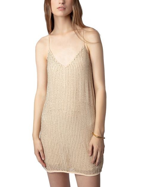 

Платье-комбинация Caro Mousseline с вышивкой Zadig & Voltaire, цвет Tan/Beige