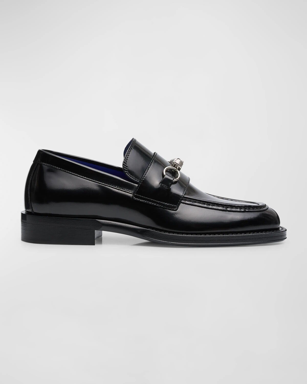 

Мужские кожаные пенни-лоферы с шипами Burberry, цвет Black