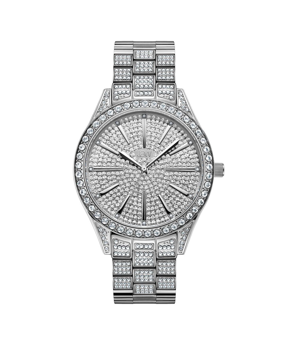 

Женские часы Cristal Diamond (1/8 карата) из нержавеющей стали Jbw, серебро