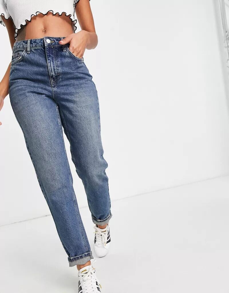 

Голубые джинсы Topshop Mom
