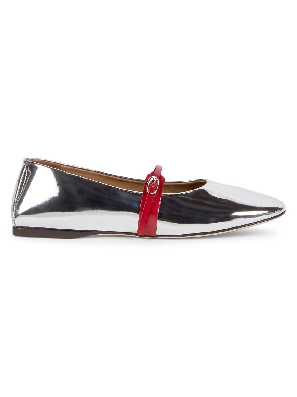 

Кожаные балетки Les Ballerines Rondes Jacquemus, серебряный